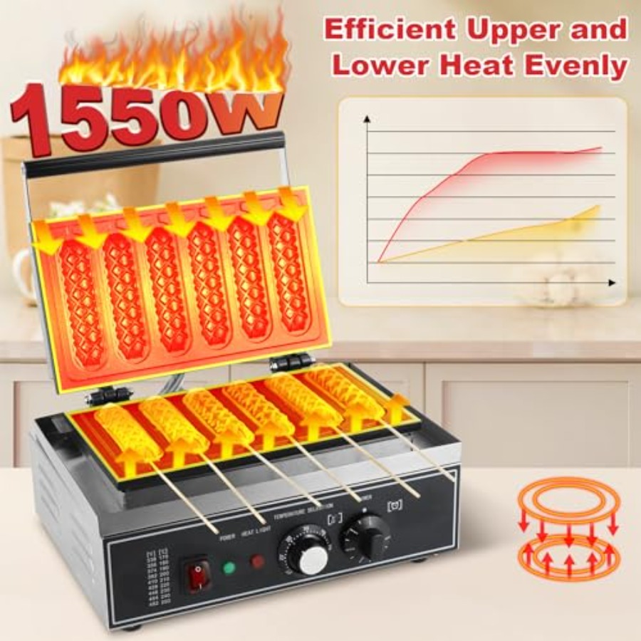 Commercial Corn Dog Maker 1550 - Corn Dog Stick avaliação e preço