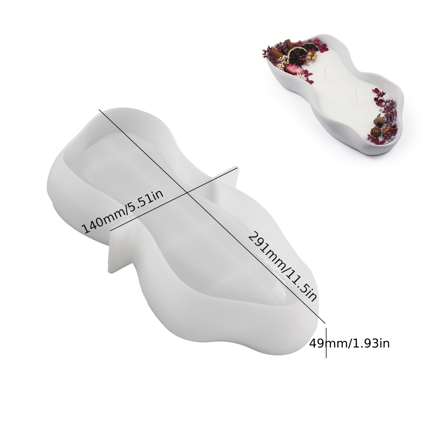1 Large Irregular Oval Silicon - Potsticker Mold avaliação e preço