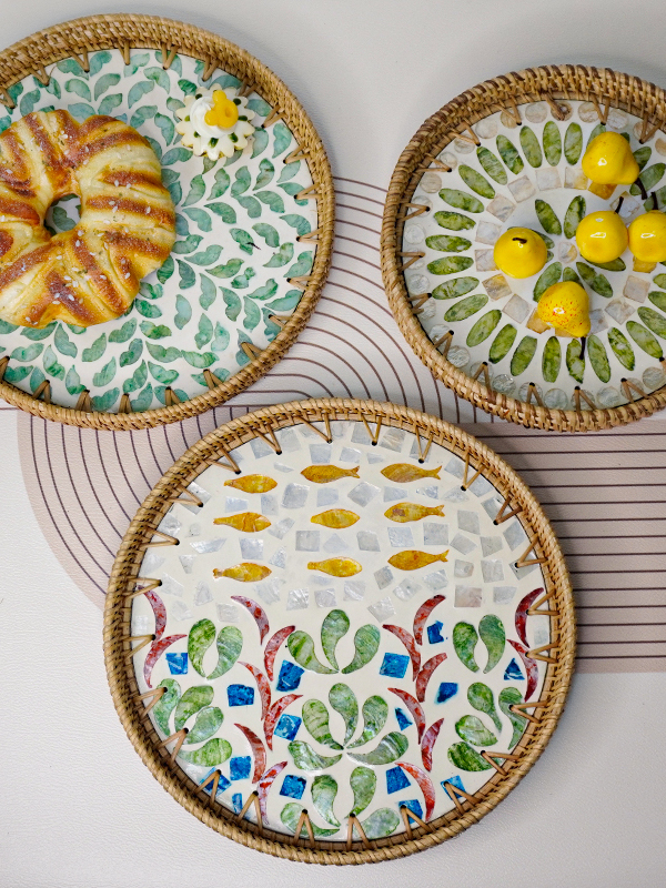 Handwoven ell Fruit Tray Break - Dim Sum Basket avaliação e preço