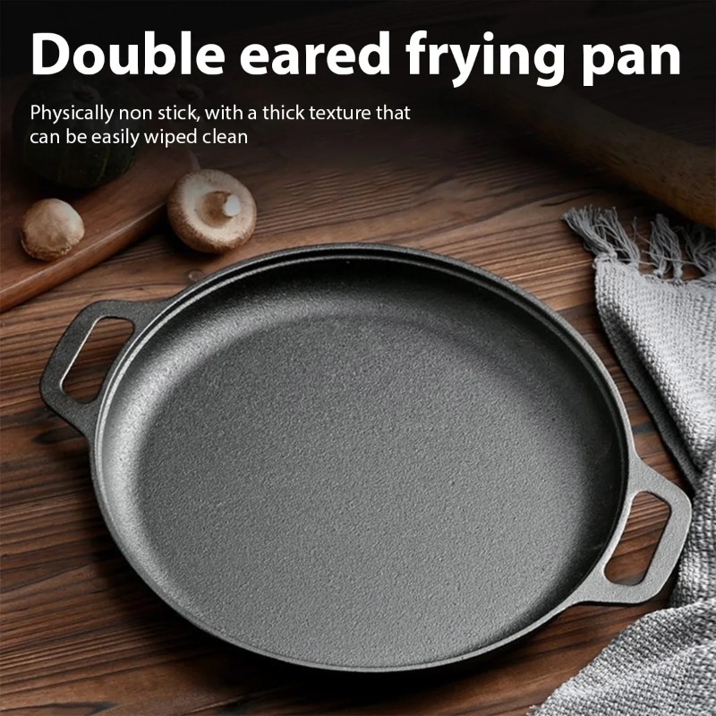 Cast Iron Frying Pan Non-stick - Danish Pancake Pan avaliação e preço