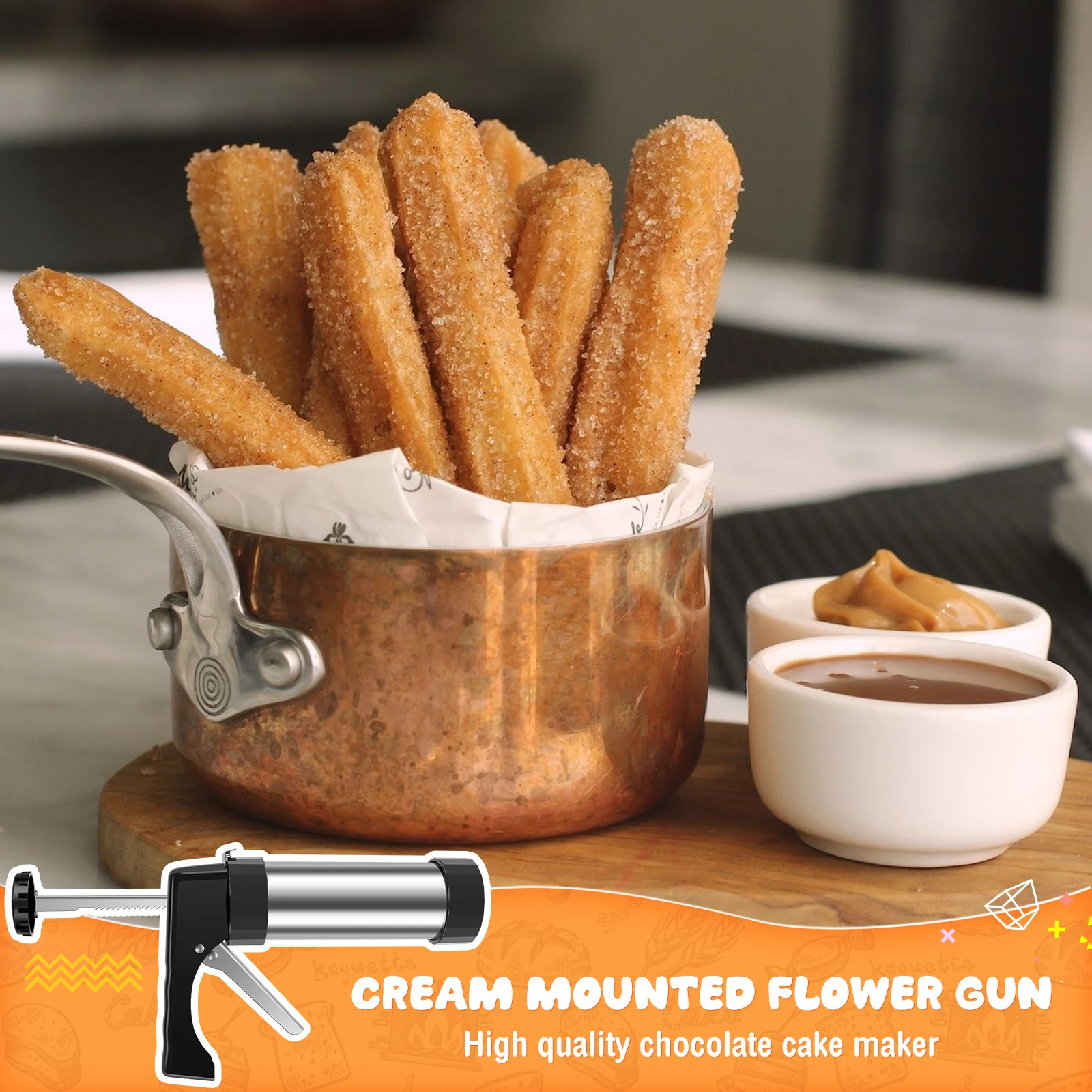 DIY Churro Maker Machine Stain - Churros Maker Gun avaliação e preço