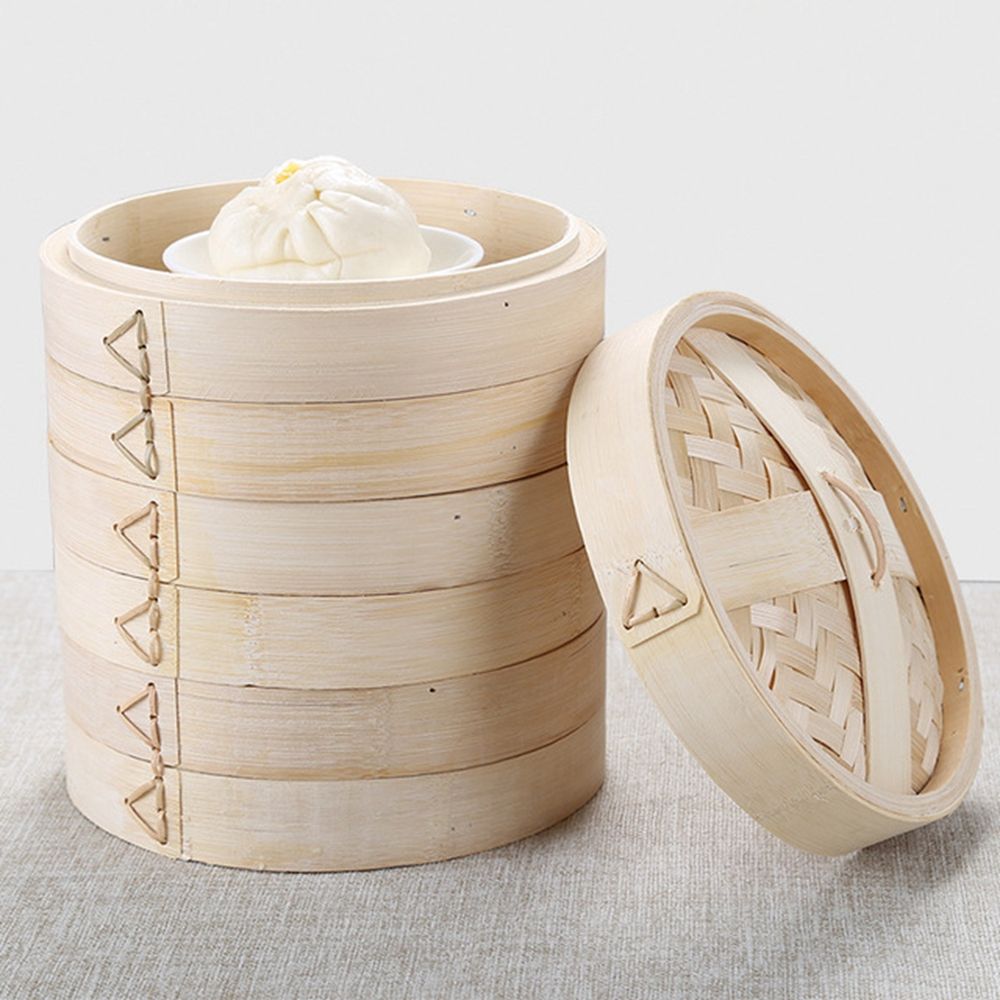 Steaming With Lid Cooking Tool - Bao Steamer Bamboo avaliação e preço