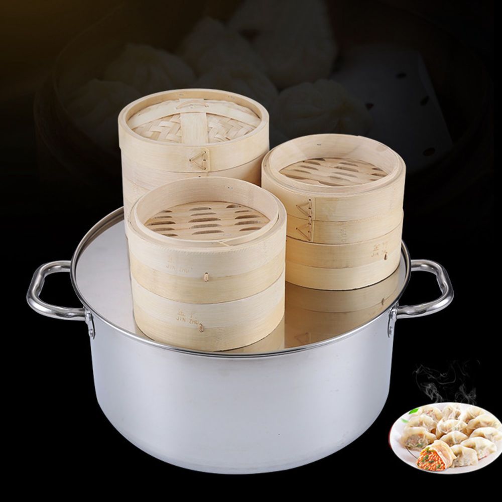 Steaming With Lid Cooking Tool - Bao Steamer Bamboo avaliação e preço