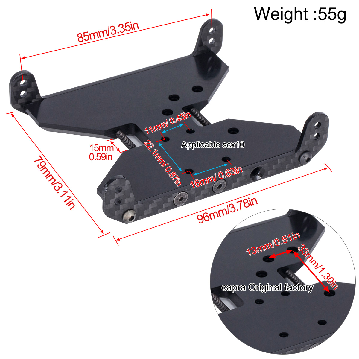 Carbon Fiber Chassis Skid Plat - Crepe Pan Carbon avaliação e preço