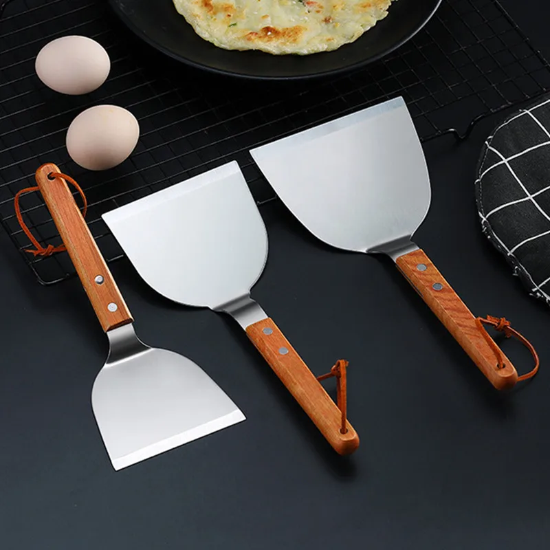Stainless Steel Wooden Handle  - Okonomiyaki Spatula avaliação e preço