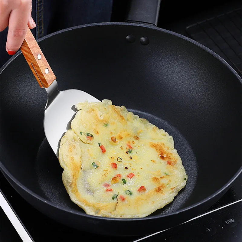 Stainless Steel Wooden Handle  - Okonomiyaki Spatula avaliação e preço