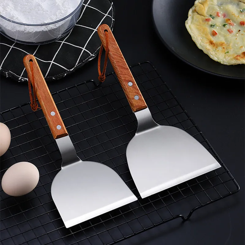 Stainless Steel Wooden Handle  - Okonomiyaki Spatula avaliação e preço