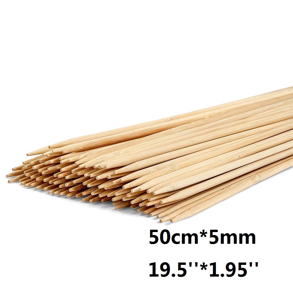 50cm x 5mm Long Disposable BBQ - Corn Dog Stick avaliação e preço