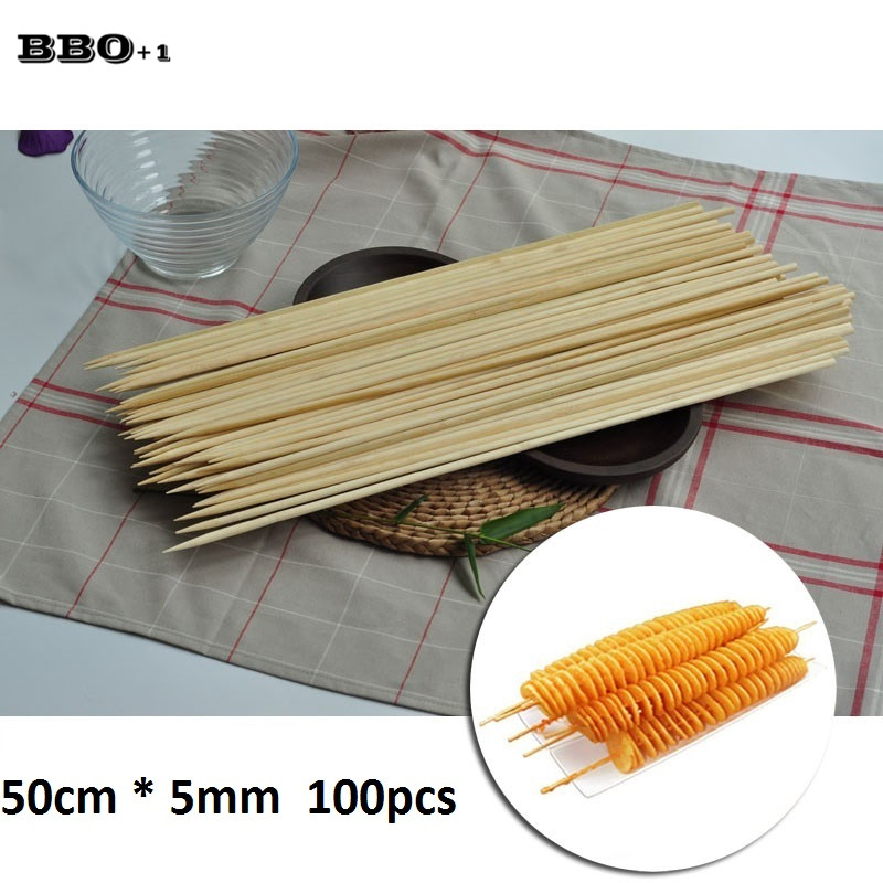 50cm x 5mm Long Disposable BBQ - Corn Dog Stick avaliação e preço