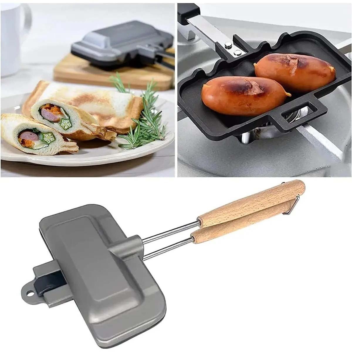 Breakfast Sandwich Maker, 4w1h - Hot Dog Press avaliação e preço
