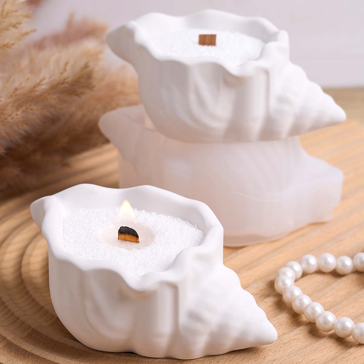 Conch Candle Jar Silicone Mold - Potsticker Mold avaliação e preço