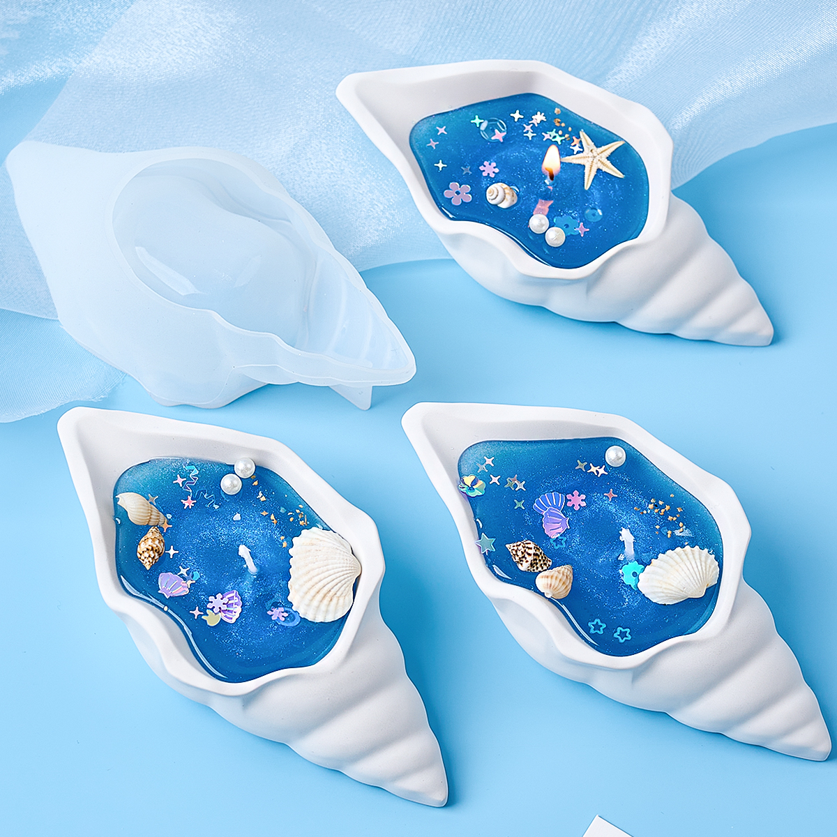 Conch Candle Jar Silicone Mold - Potsticker Mold avaliação e preço