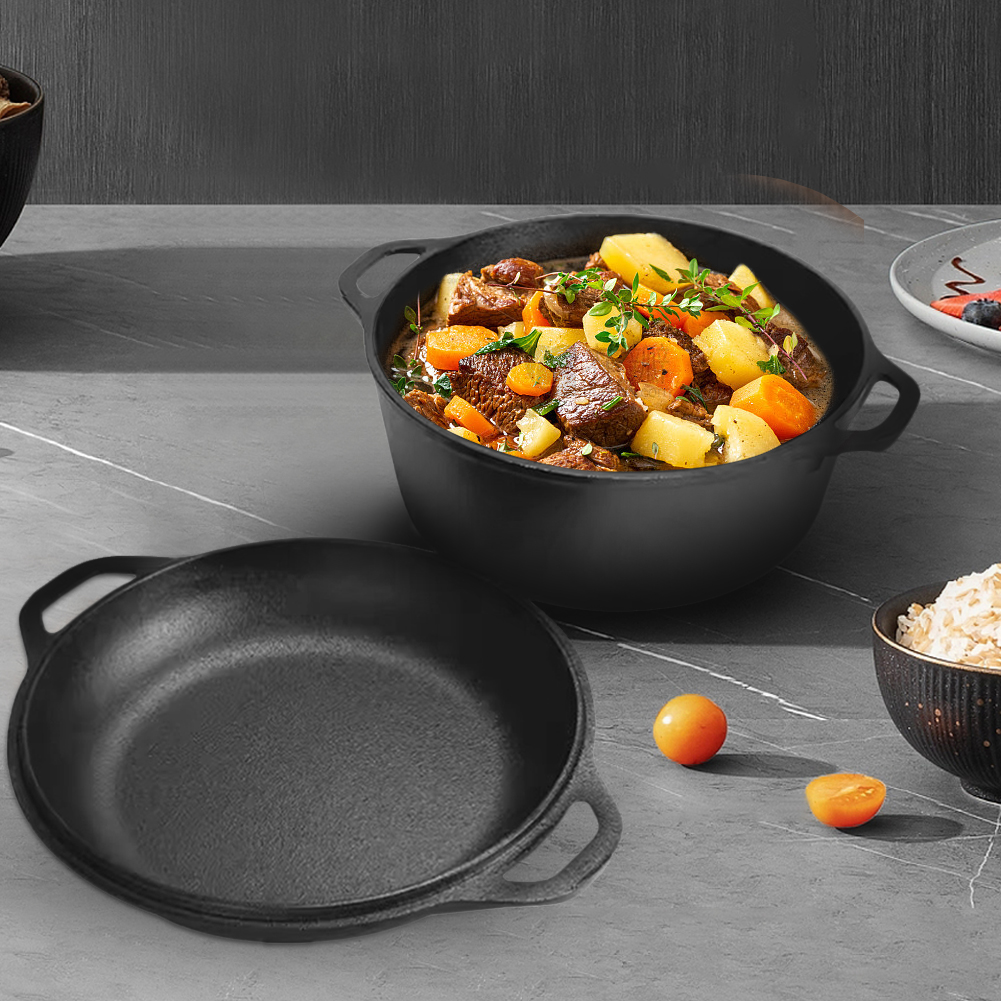 2 in 1 Cast Iron Dutch Oven Po - Cast Iron Corn avaliação e preço