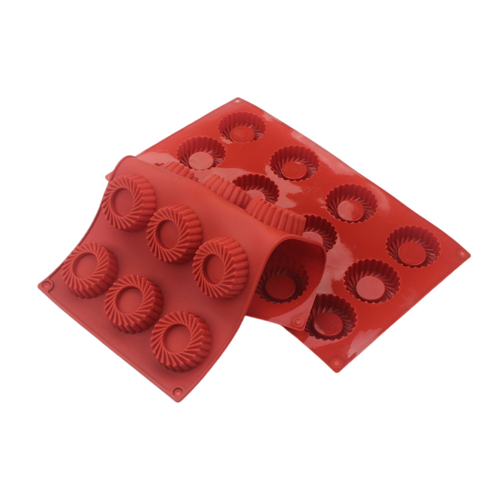 12 Holes Circular Vortex Shape - Donut Mold Silicone avaliação e preço