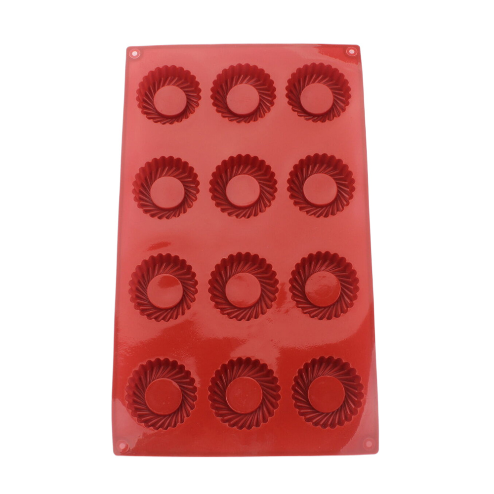 12 Holes Circular Vortex Shape - Donut Mold Silicone avaliação e preço