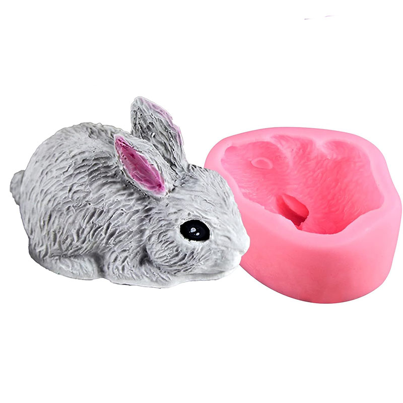 3D Rabbit Silicone Soap Mold E - Bunny Cake Mold avaliação e preço