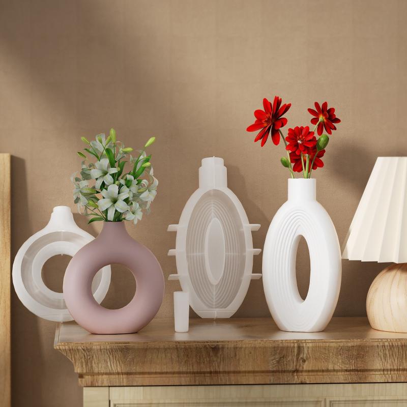 Nordic Donut Shape Vase Silico - Donut Mold Silicone avaliação e preço