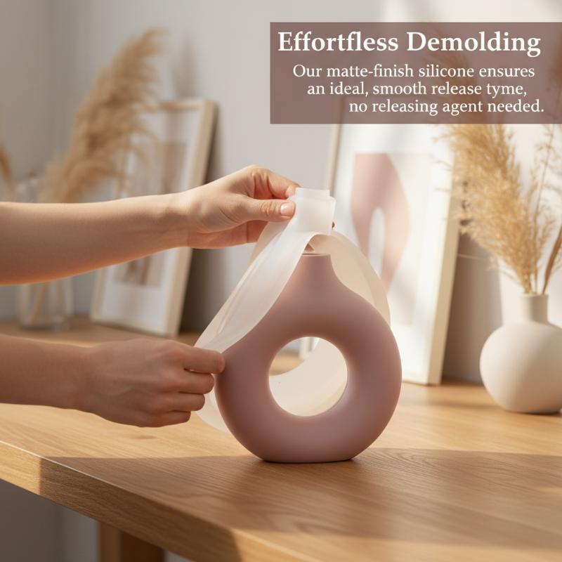 Nordic Donut Shape Vase Silico - Donut Mold Silicone avaliação e preço