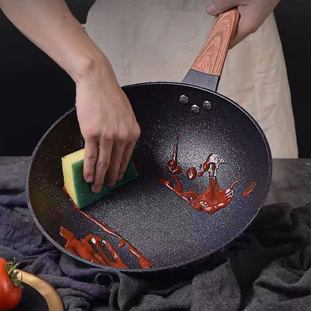 32CM Non-stick Wok Frying Pan  - Mini Pancake Griddle avaliação e preço