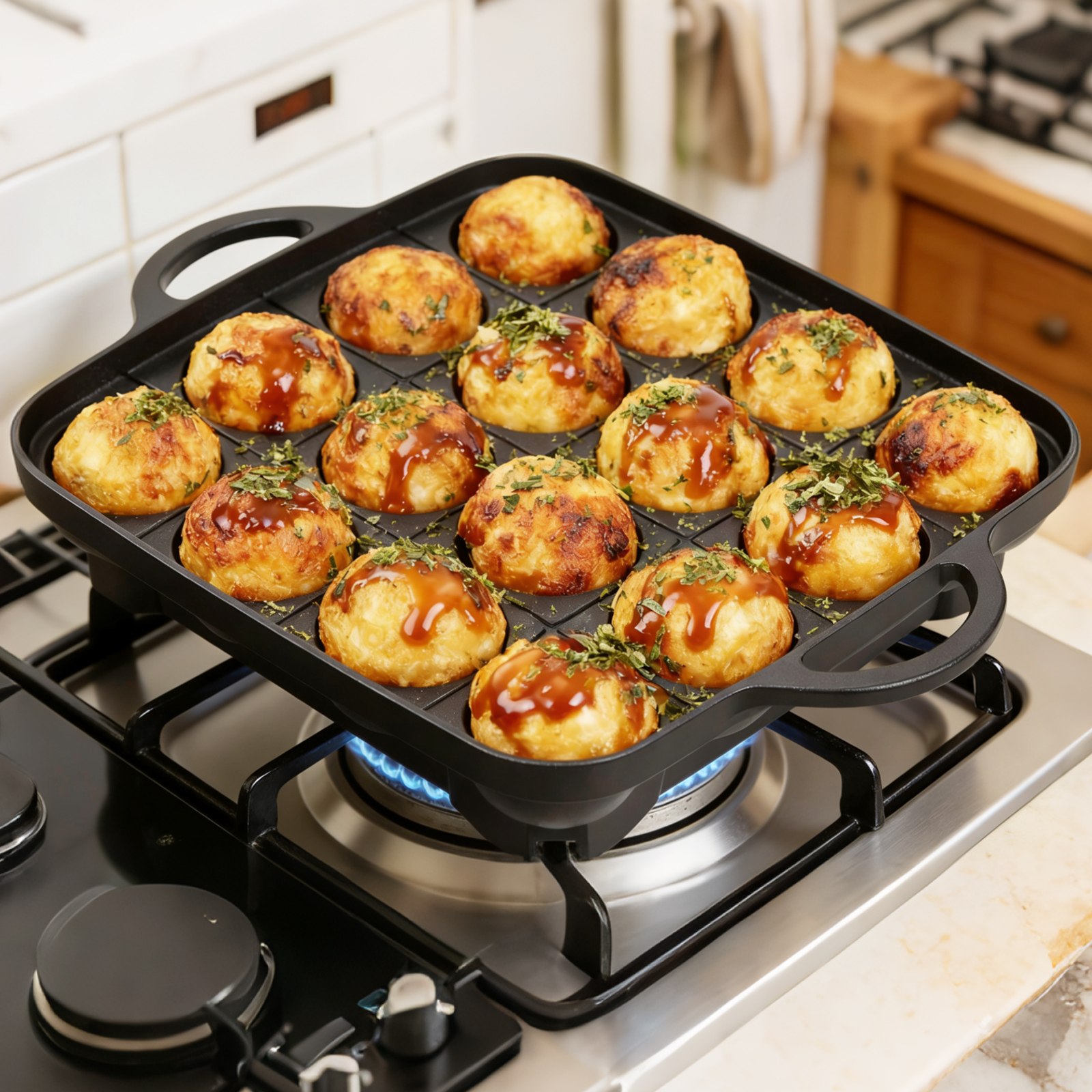 Takoyaki Pan 16 Hole Octopus B - Takoyaki Grill Plate avaliação e preço
