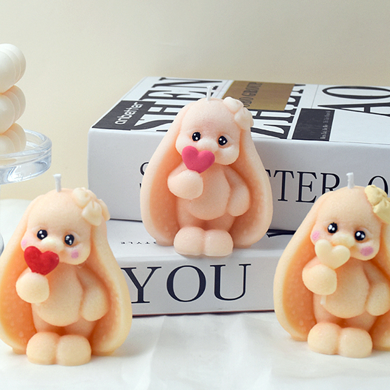 3D Long-eared Rabbit Silicone  - Bunny Cake Mold avaliação e preço