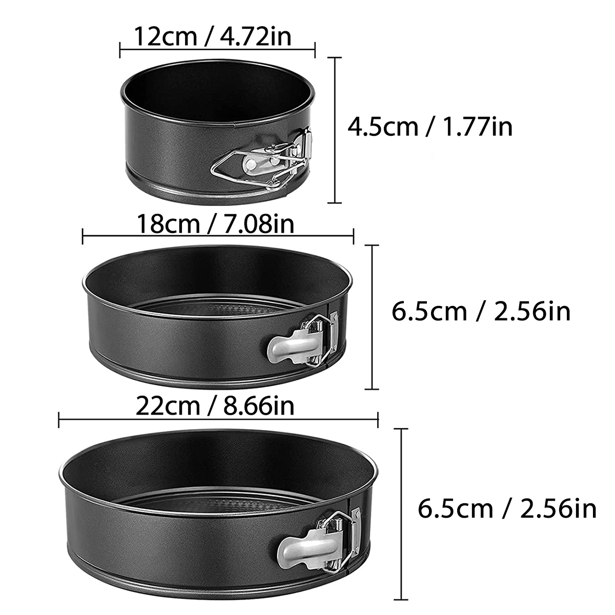 1PC, 3PCS Cake Pan Set, Round  - Egg Waffle Pan avaliação e preço