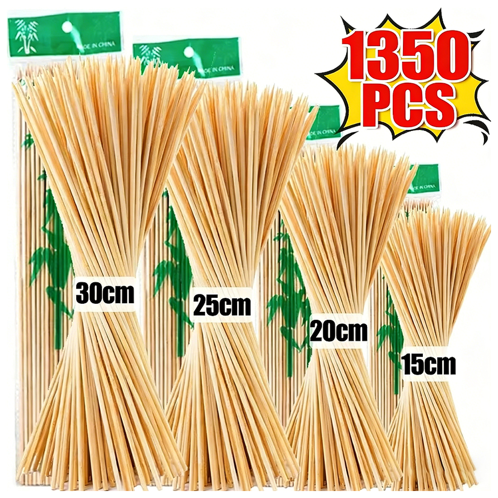 1350/90Pcs Natural BBQ Skewers - Corn Dog Stick avaliação e preço