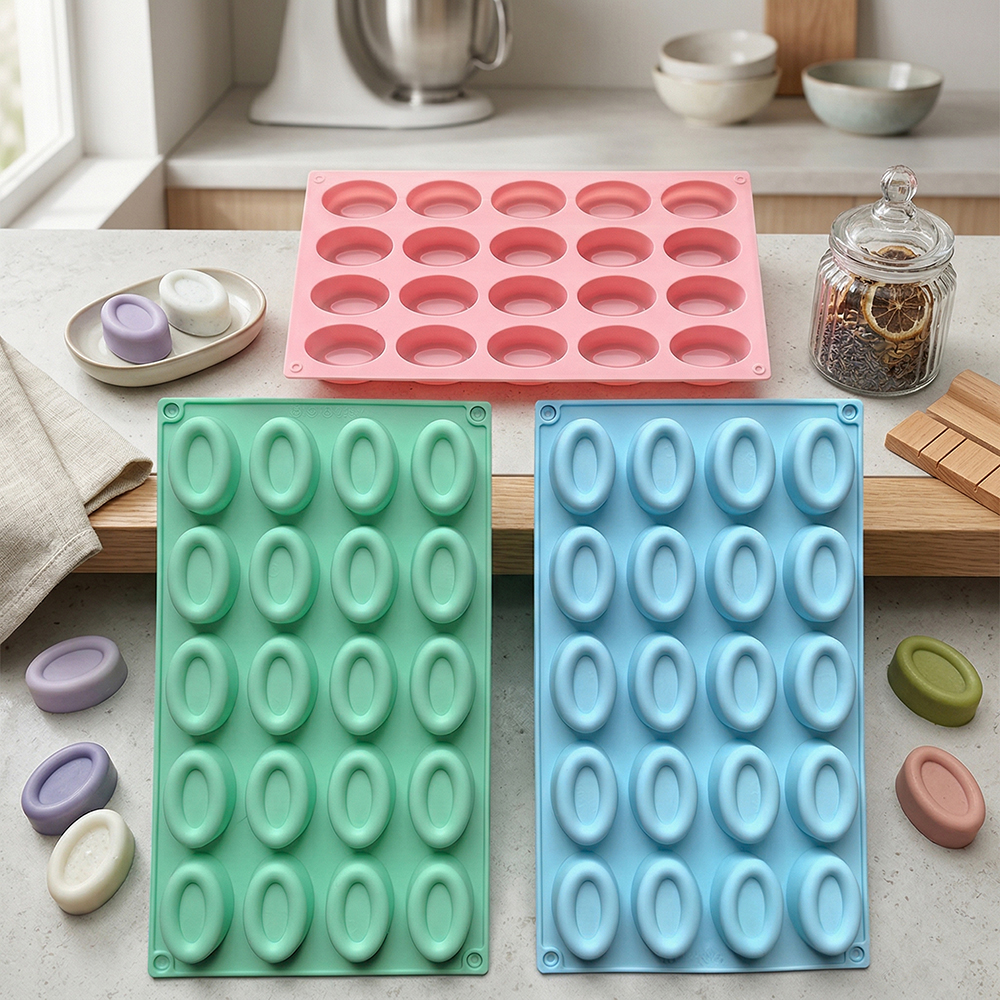 20 cavity oval donut silicone  - Donut Mold Silicone avaliação e preço