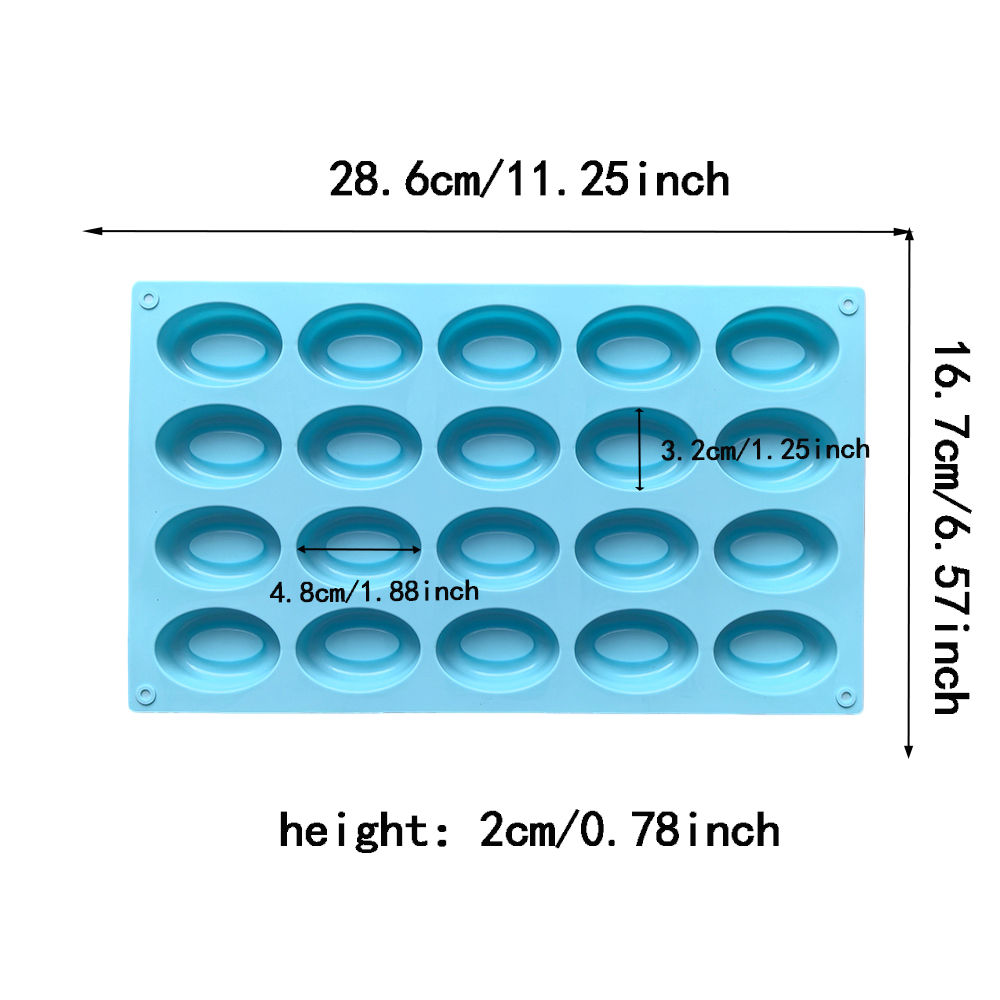 20 cavity oval donut silicone  - Donut Mold Silicone avaliação e preço