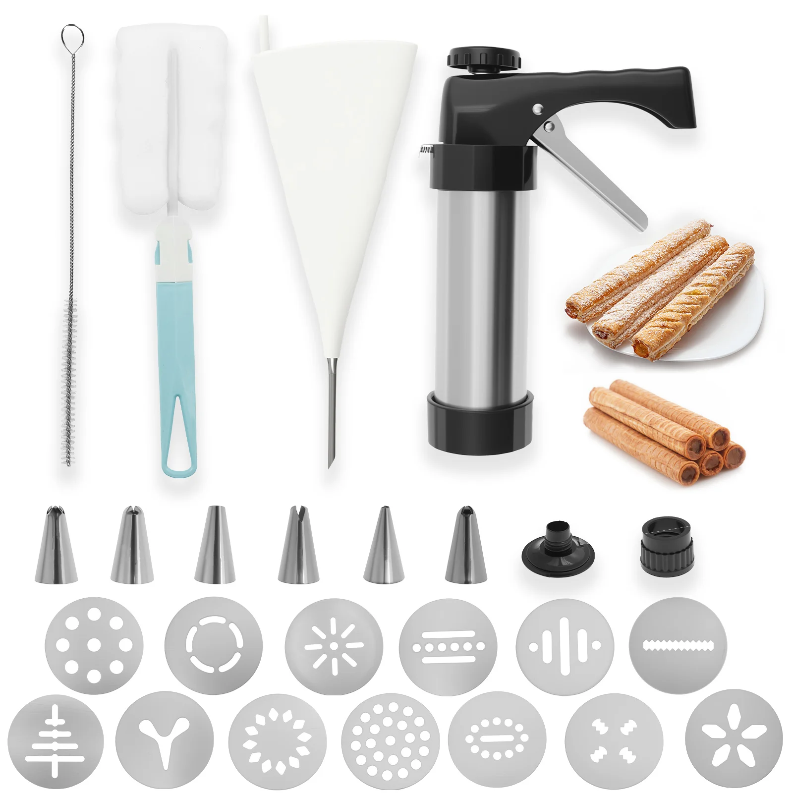 DIY Churro Maker Machine Cooki - Churros Maker Gun avaliação e preço