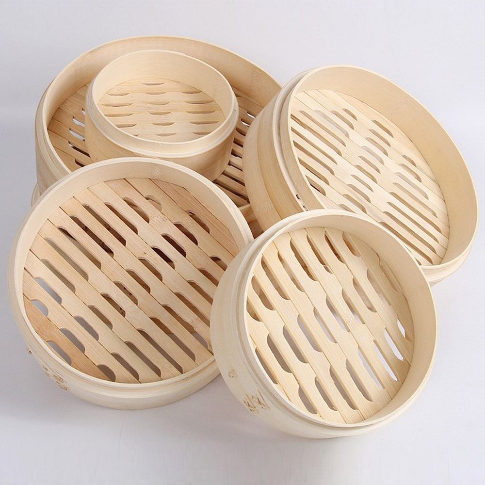 Chinese Steamer Bamboo Steamer - Bao Steamer Bamboo avaliação e preço