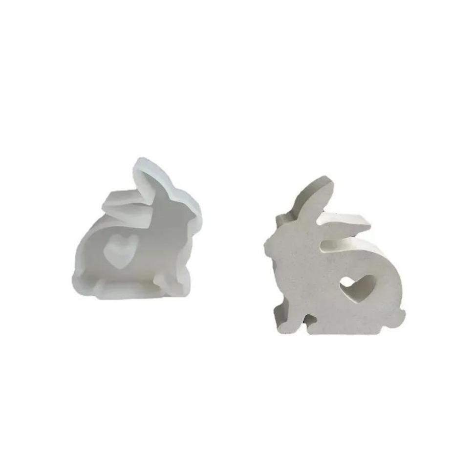 1Pcs Heart Shaped Bunny Silico - Bunny Cake Mold avaliação e preço