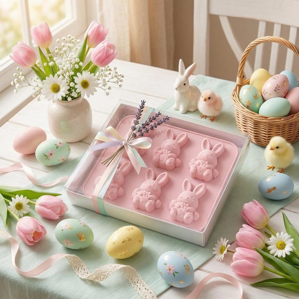 Easter Ice Tray Mold Easter Bu - Bunny Cake Mold avaliação e preço