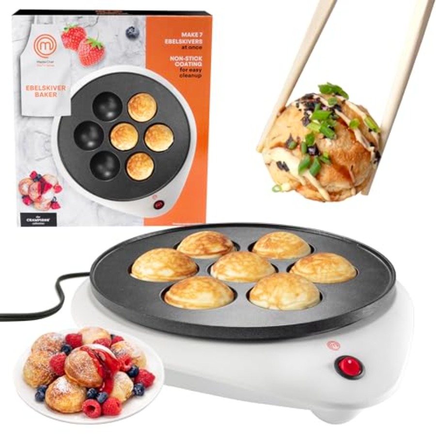 MasterChef Electric Ebelskiver - Takoyaki Grill Plate avaliação e preço