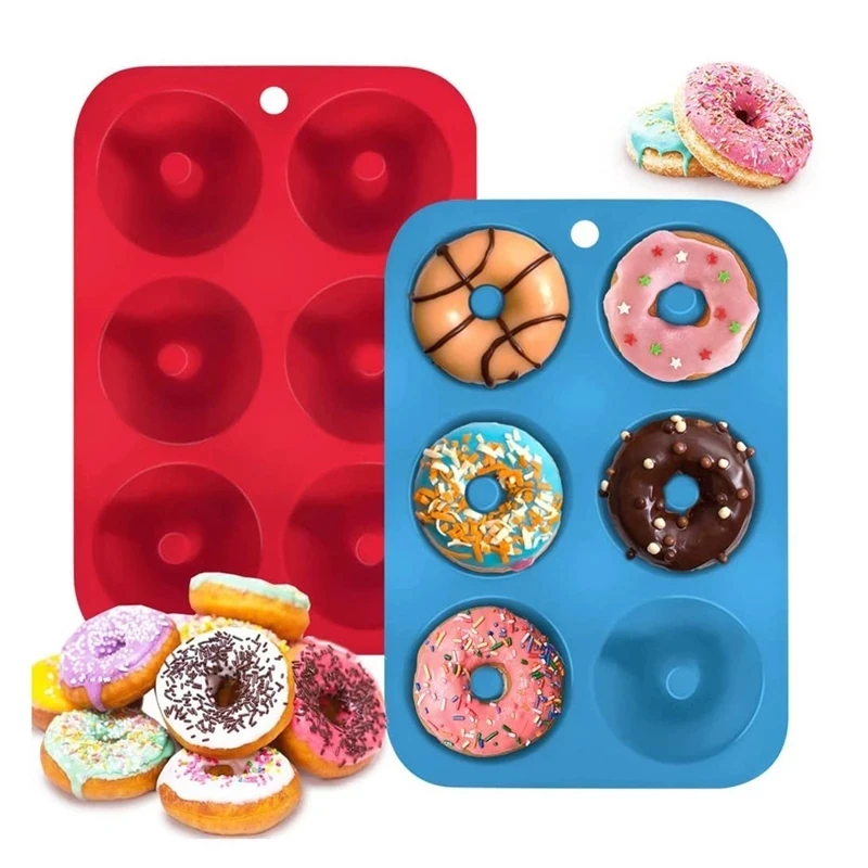 6 Holes Silicone Donut Mold Ba - Donut Mold Silicone avaliação e preço