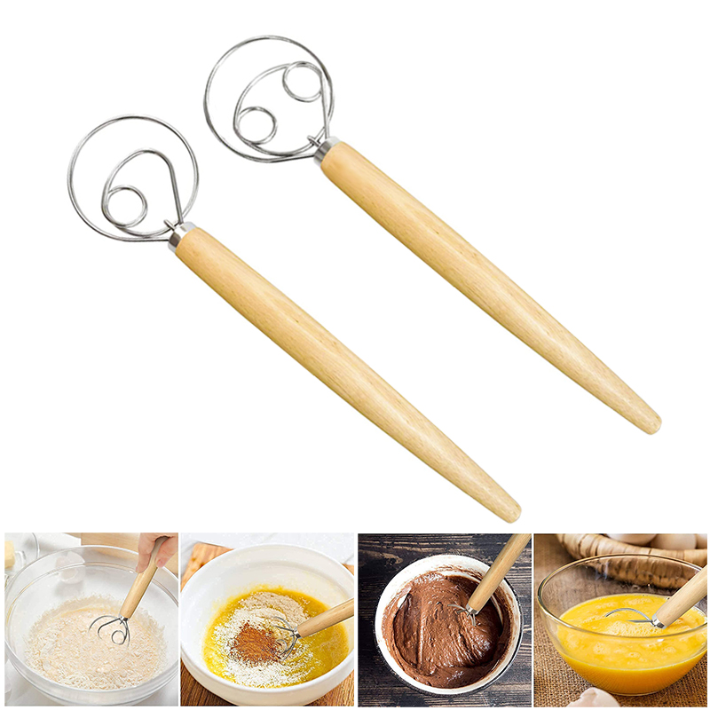 Large Hand Danish Dough Whisk  - Danish Pancake Pan avaliação e preço
