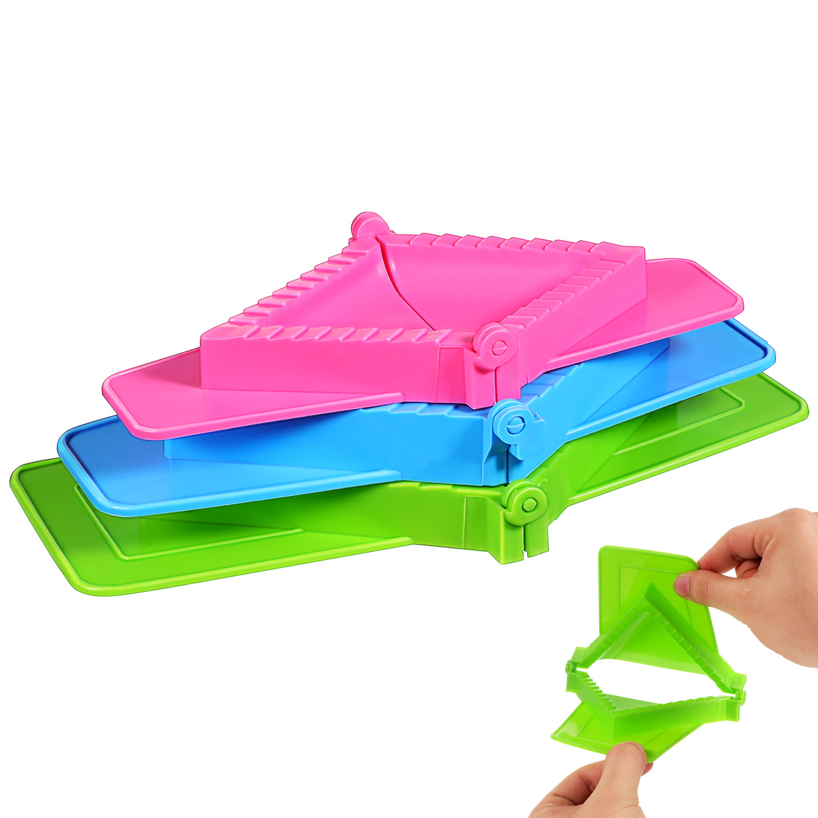 3Pcs Dumpling Mold Plastic Set - Dumpling Press Set avaliação e preço