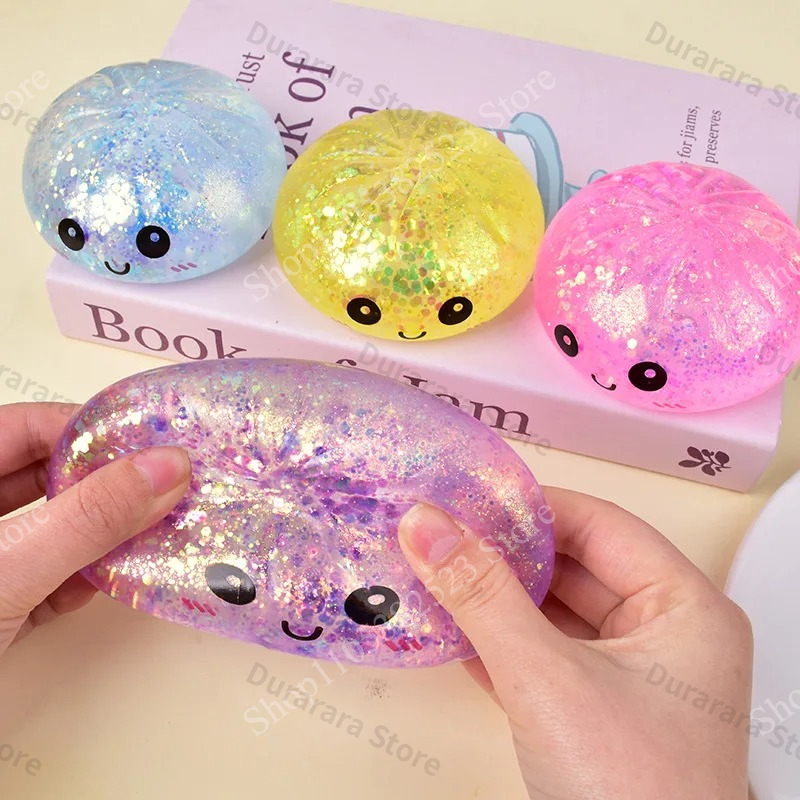 Glitter Dumpling Squishy Toy,  - Bao Steamer Bamboo avaliação e preço