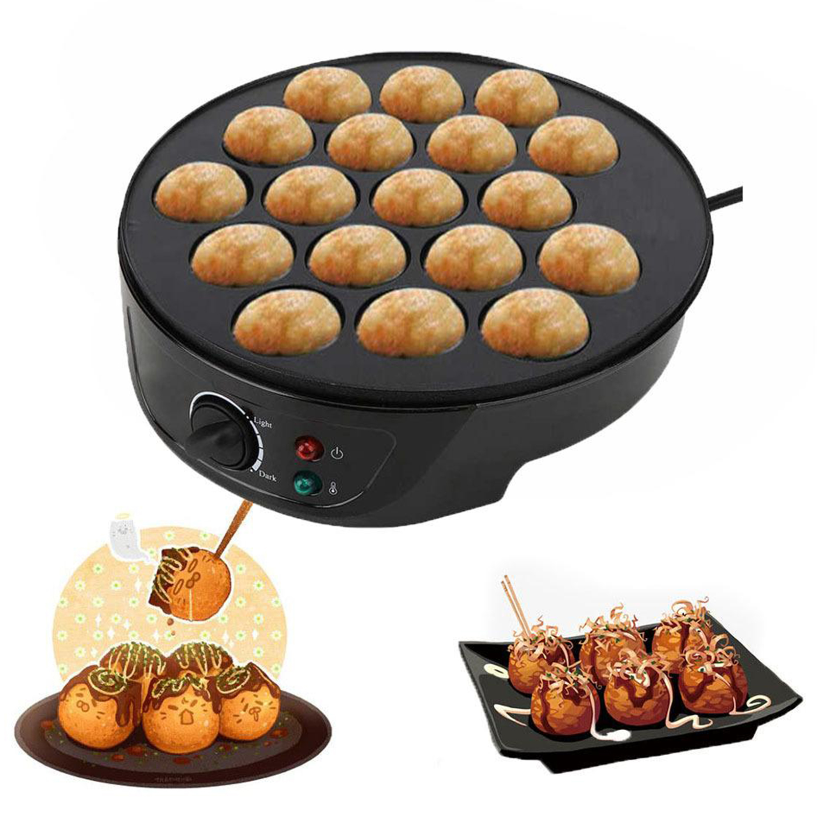 220V Baking Machine Household  - Takoyaki Grill Plate avaliação e preço