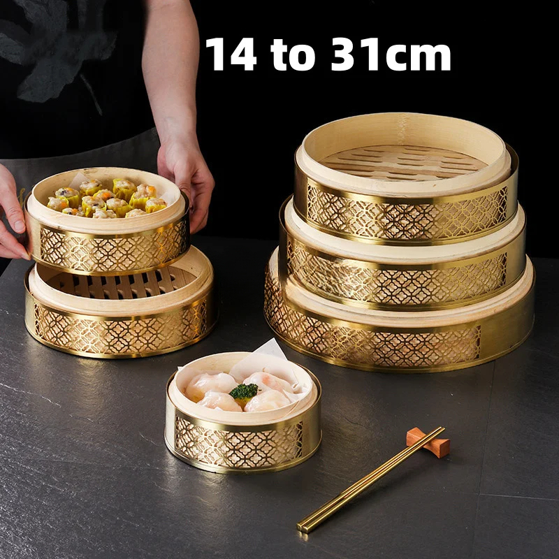 Chinese Bamboo Dimsum Lid Dump - Bao Steamer Bamboo avaliação e preço