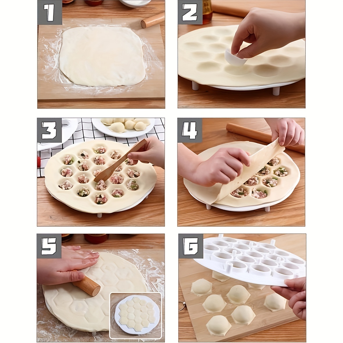 1pc- Simple Chinese Dumplings  - Dumpling Press Set avaliação e preço