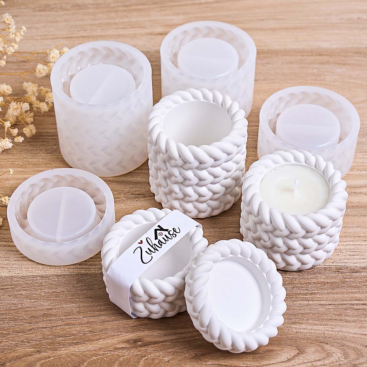 Woven Candle Jar Silicone Mold - Potsticker Mold avaliação e preço