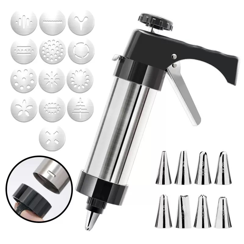 Multipurpose Aluminum Cookie M - Churros Maker Gun avaliação e preço