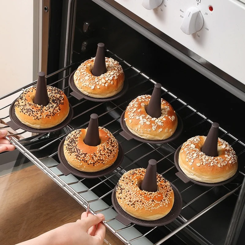 6Pcs Baking Mold Bread Donut P - Donut Mold Silicone avaliação e preço