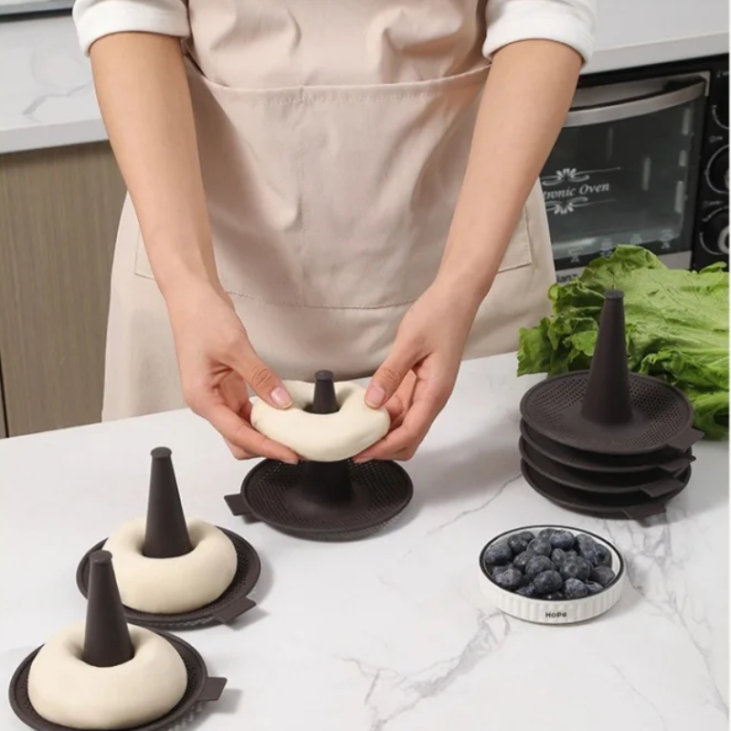 6Pcs Baking Mold Bread Donut P - Donut Mold Silicone avaliação e preço