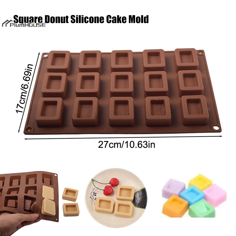 Square Donut Silicone Cake Mol - Donut Mold Silicone avaliação e preço
