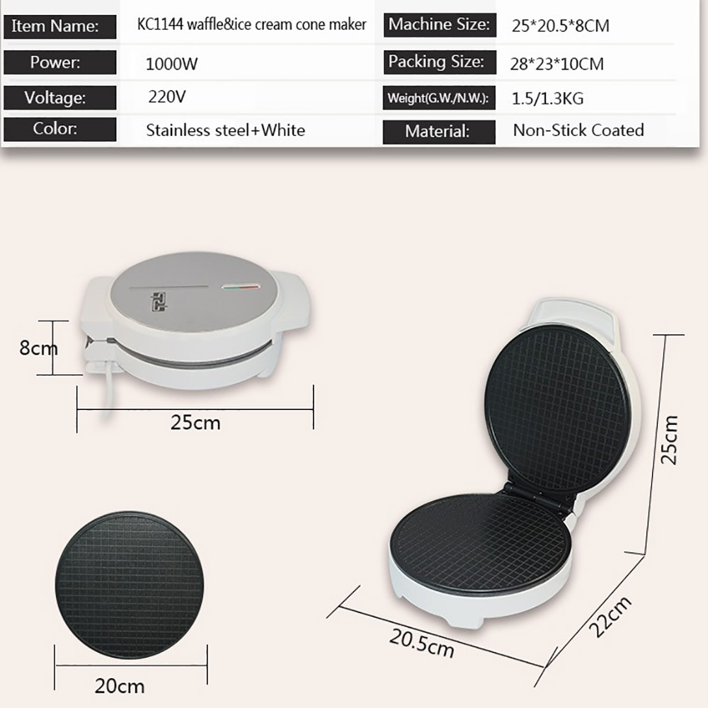 Waffle Cone Make Premium Egg R - Waffle Cone Maker avaliação e preço