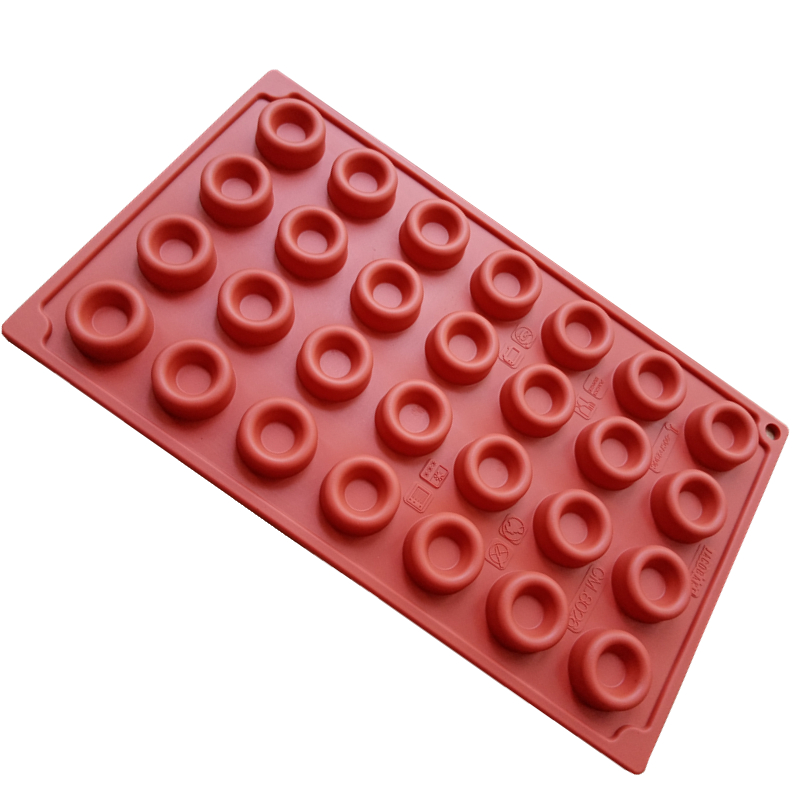 28 Cavities Mini Donut Mold Si - Donut Mold Silicone avaliação e preço