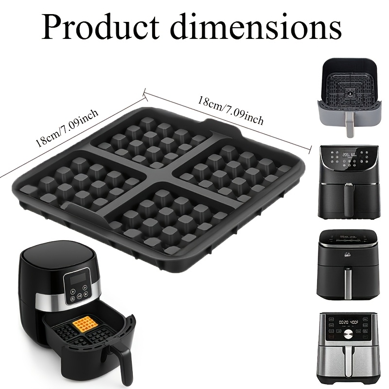Square Waffle Mold, Non-Stick  - Mini Pancake Griddle avaliação e preço