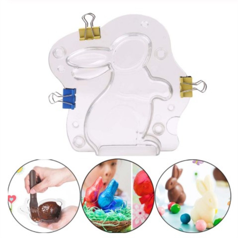 New 3D Rabbit shaped Chocolate - Bunny Cake Mold avaliação e preço